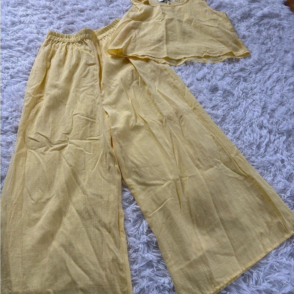 HYFVE Light Yellow Two-Piece Jumpsuit